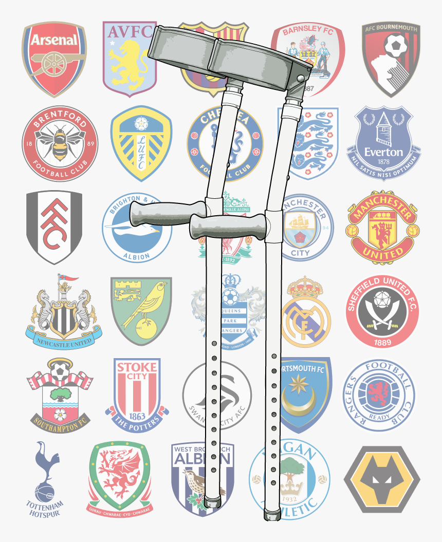 Football Team Crutch - Manchester United, HD Png Download