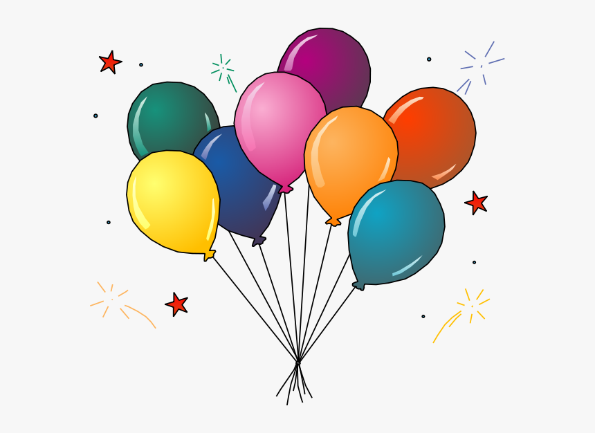 Balloon-bunch - Clipart Balloons, HD Png Download