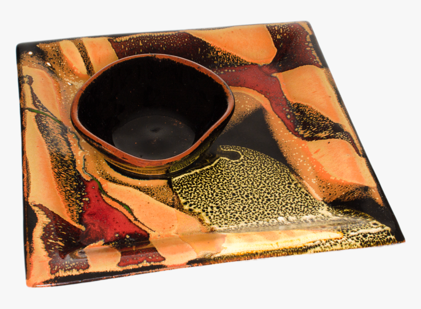 Square Handmade Pottery Chip And Dip - Earthenware, HD Png Download