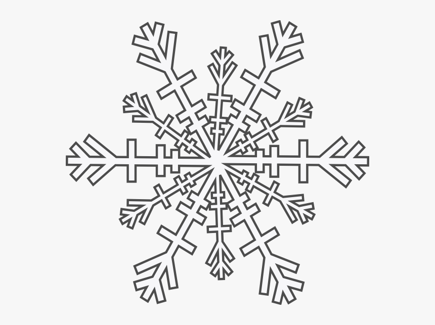 Clipart Snowflake Drawing - Transparent Winter Clipart, HD Png Download