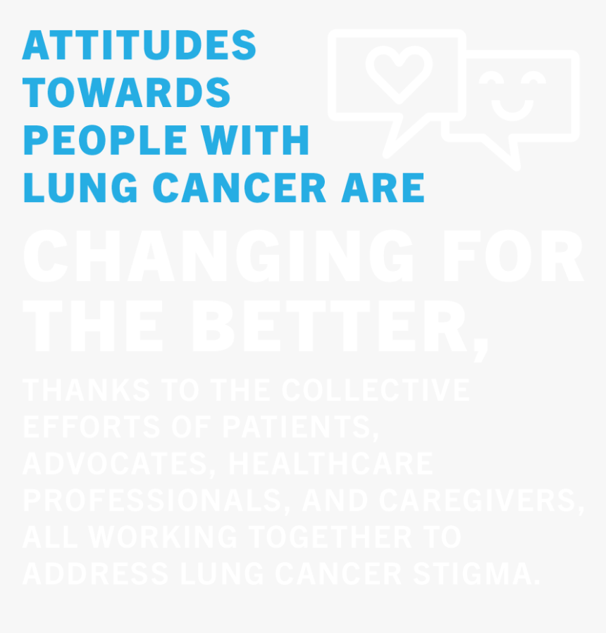 Attitude Towards People With Lung Cancer Are Changing - Poster, HD Png Download