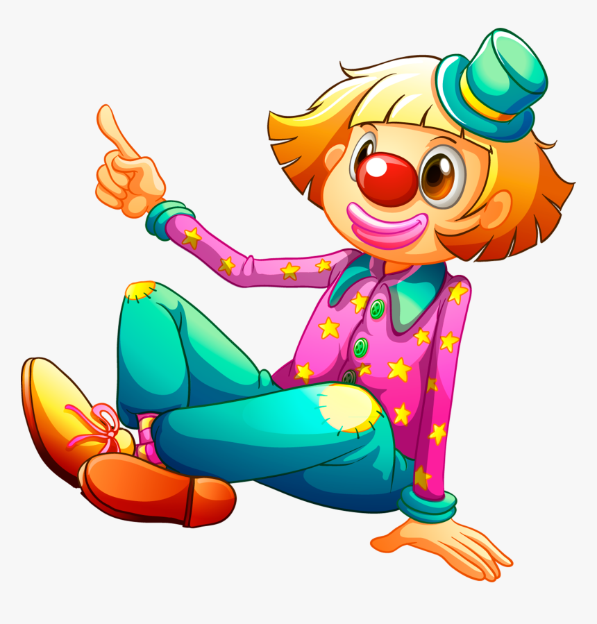 Cartoon Illustration Clown Royalty-free Free Download - White Clowns Balls Circus, HD Png Download