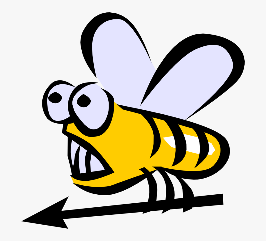 Vector Illustration Of Bumblebee Bumble Bee Honeybee - Bee, HD Png Download