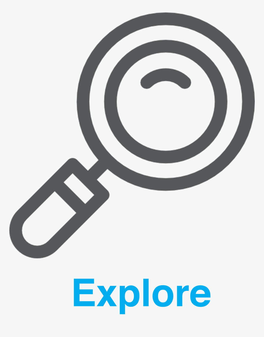 Flat Magnifying Glass Png, Transparent Png