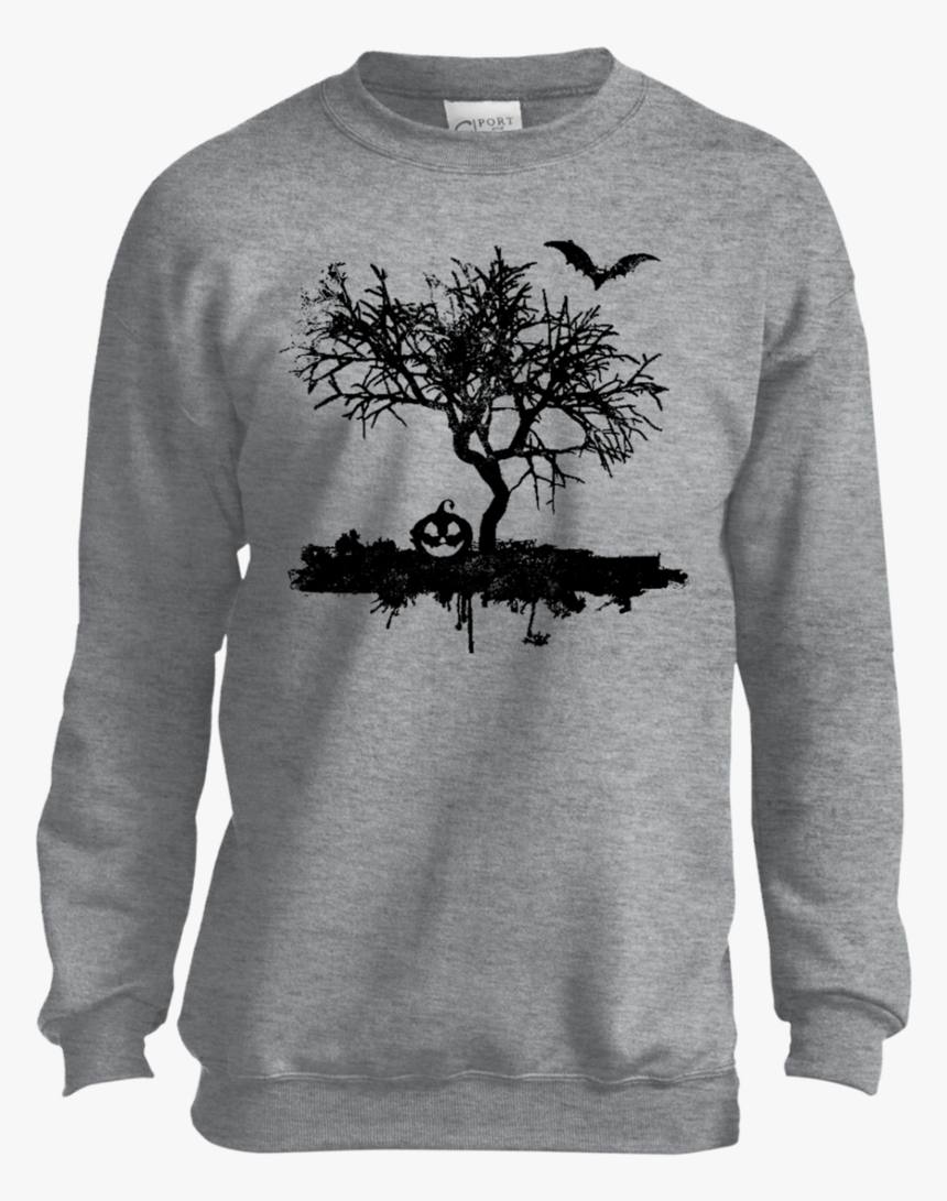 Scary Vintage Bat Tree Pumpkin Halloween Costume Youth - Houston Astros Hoodie, HD Png Download