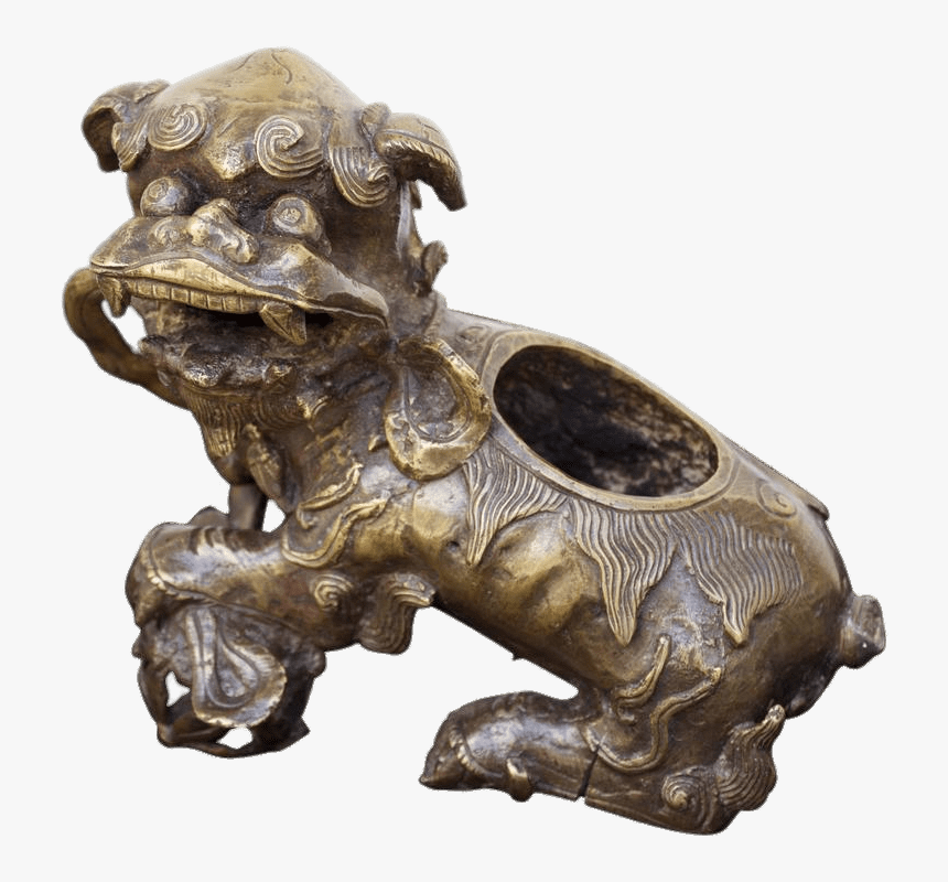 Foo Dog Incense Burner - Bronze Sculpture, HD Png Download