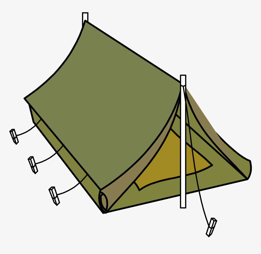 Military Style Tent Clip Arts - Military Tent Clipart, HD Png Download