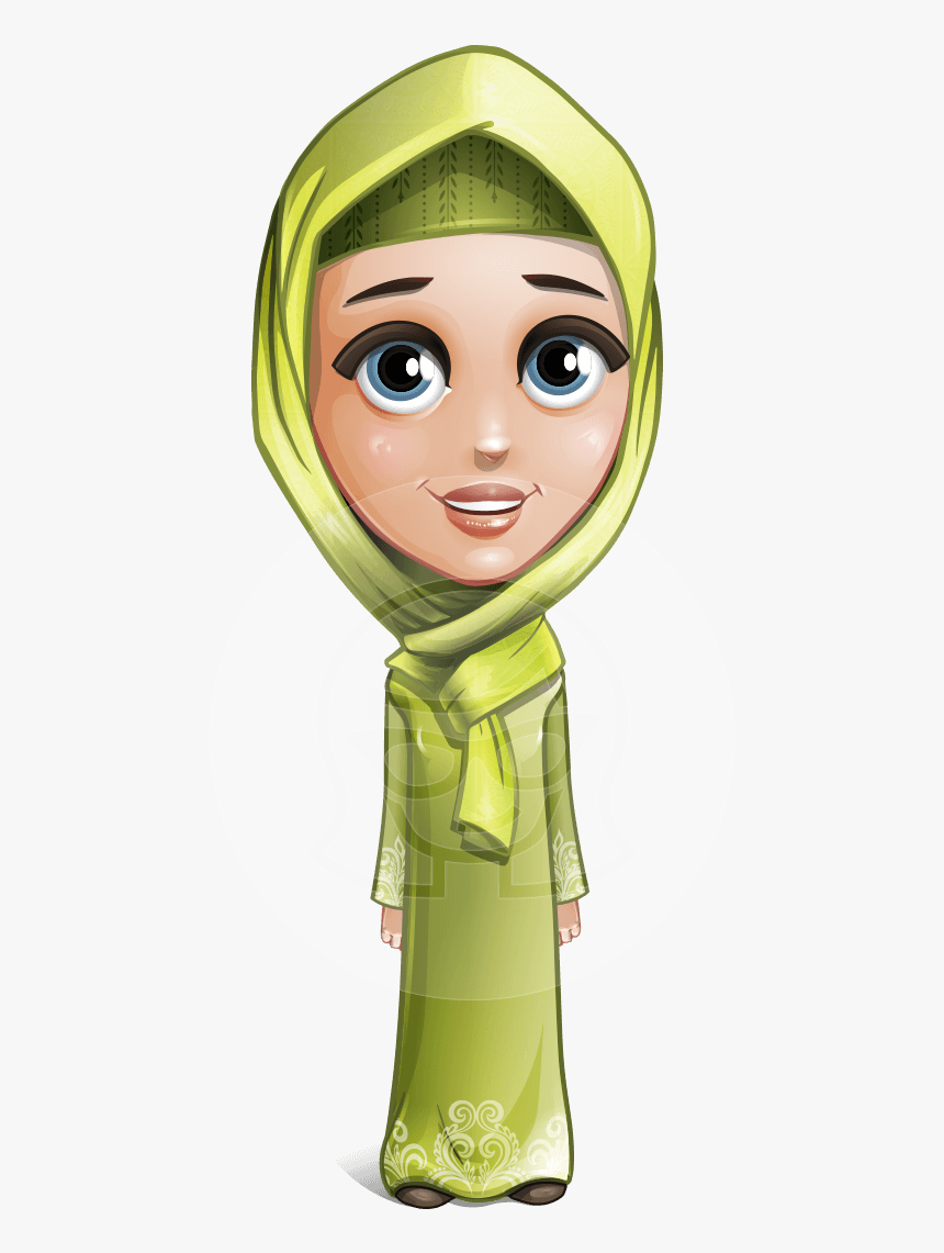 Arab Character Girl Cartoon, HD Png Download