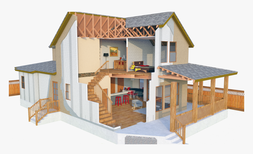 3-d Panel Building System - Building System, HD Png Download