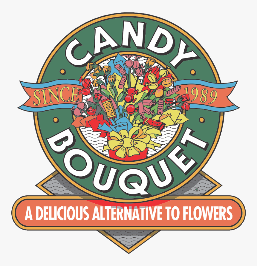 Candy Bouquet Logo, Candy Bouquet Logo Vector - Label, HD Png Download
