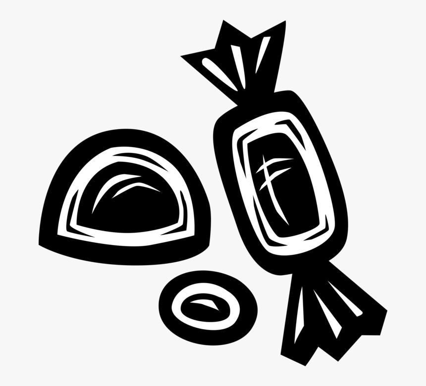 Vector Illustration Of Confectionery Candy Wrapped, HD Png Download