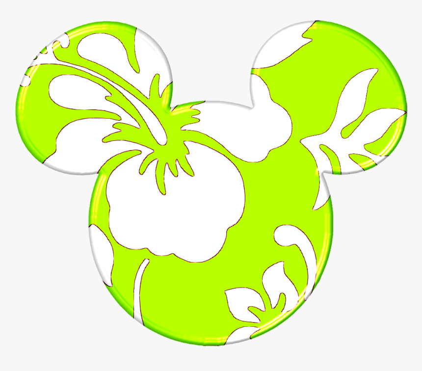 Mickey Heads Hawaiian Style Mickey Minnie Hello Kitty - The Walt Disney Company, HD Png Download