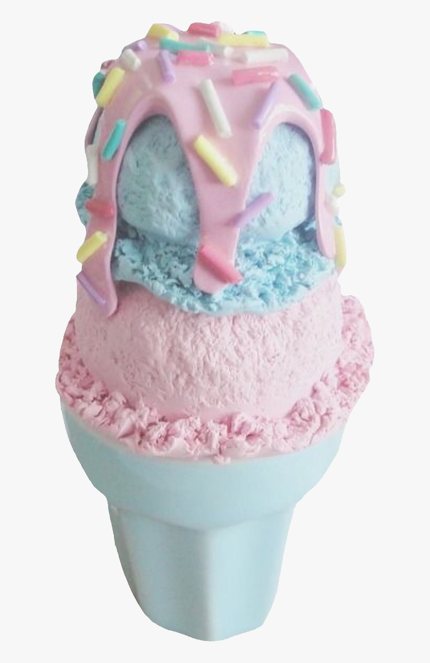 Cotton Candy Ice Cream Png, Transparent Png