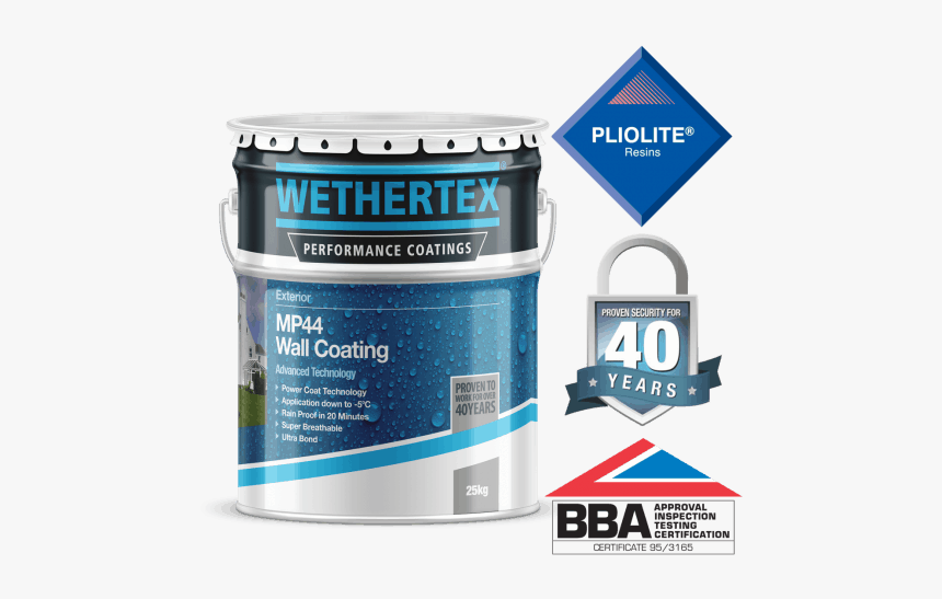 Wethertex Mp44 Textured Exterior Wall Coating - Signage, HD Png Download