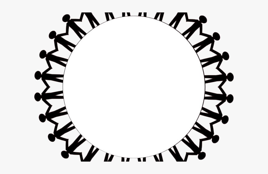 People Clipart Circle - Holding Hands Circle Clipart, HD Png Download