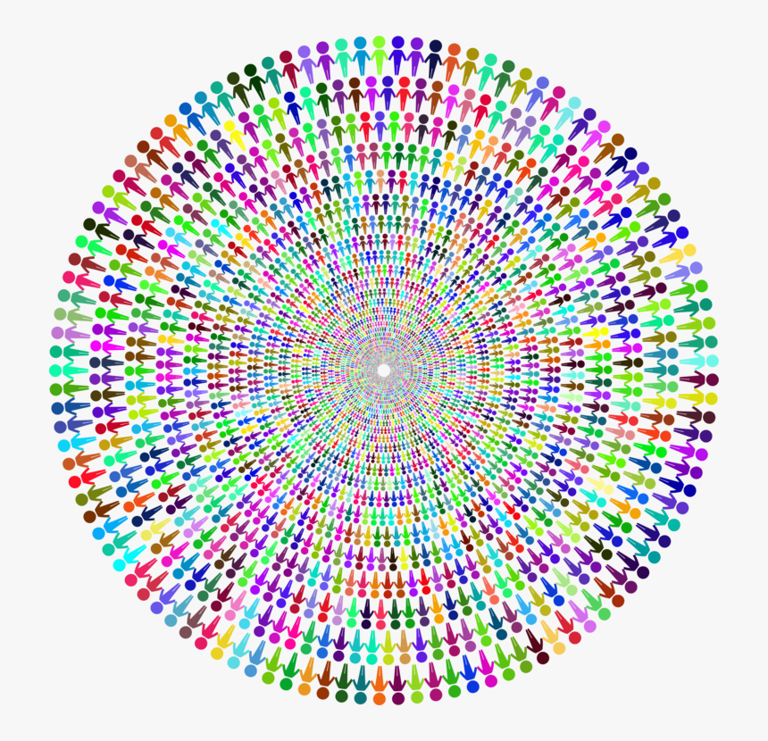 Circle,line,symmetry - Lingkaran Peluru Hitam Putih, HD Png Download