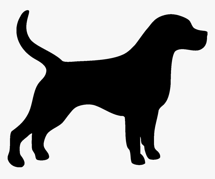 Dog Silhouette Sticker - Transparent Background Dog Silhouette, HD Png Download