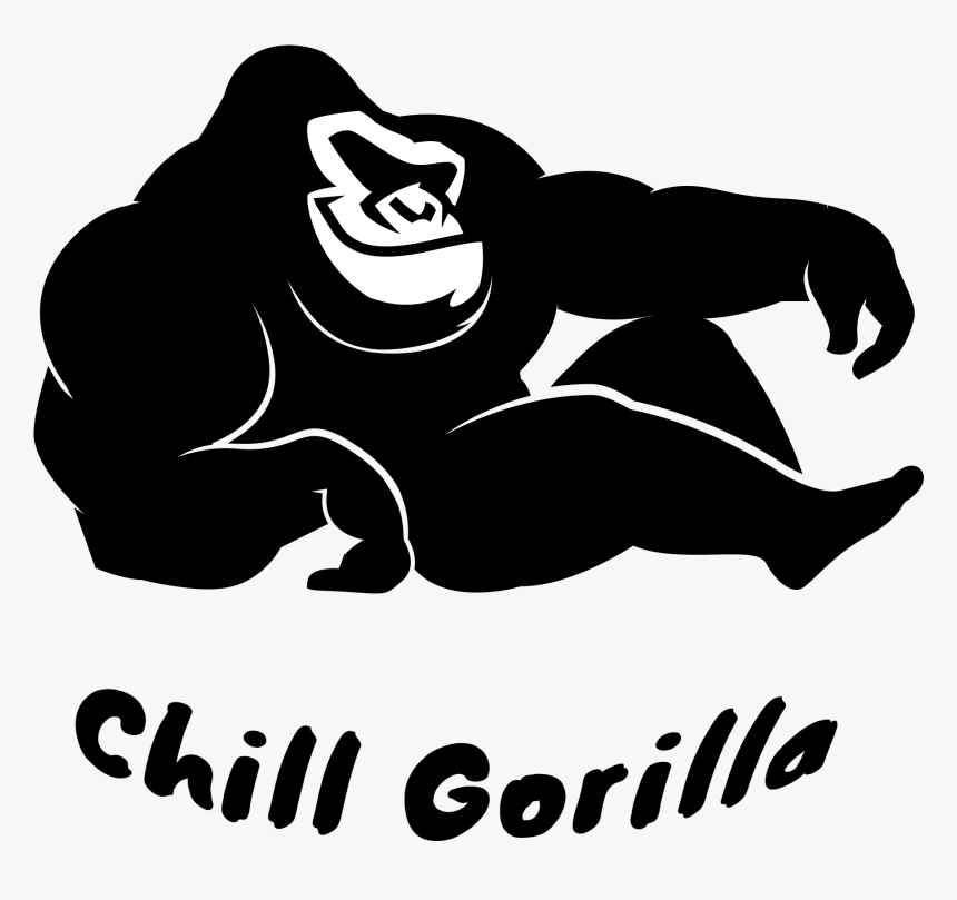 Transparent Gorilla Clipart Png - Chill Gorilla, Png Download