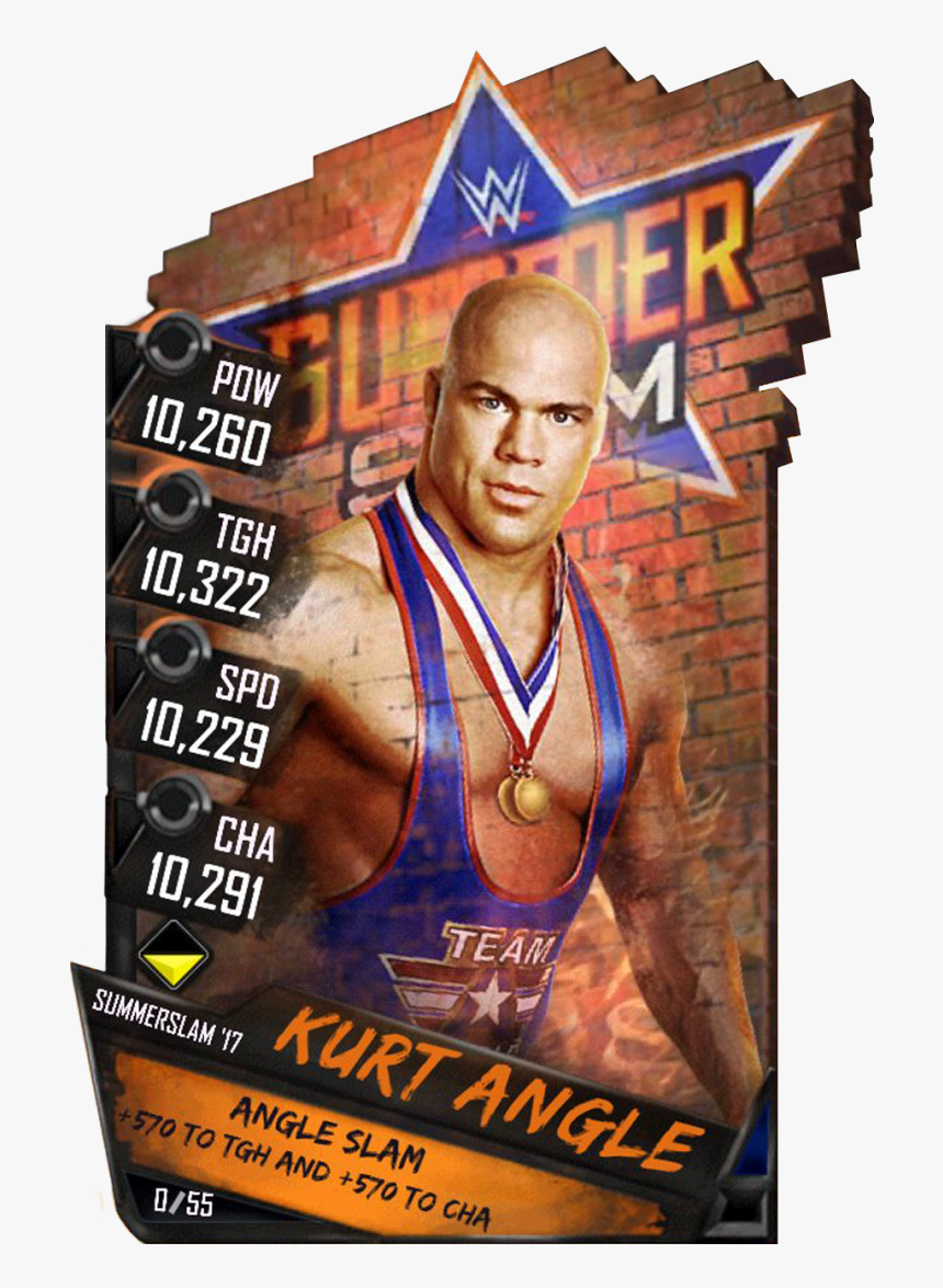 Supercard Kurtangle S3 15 Summerslam17 Halloffame - Undertaker Wwe Supercard, HD Png Download