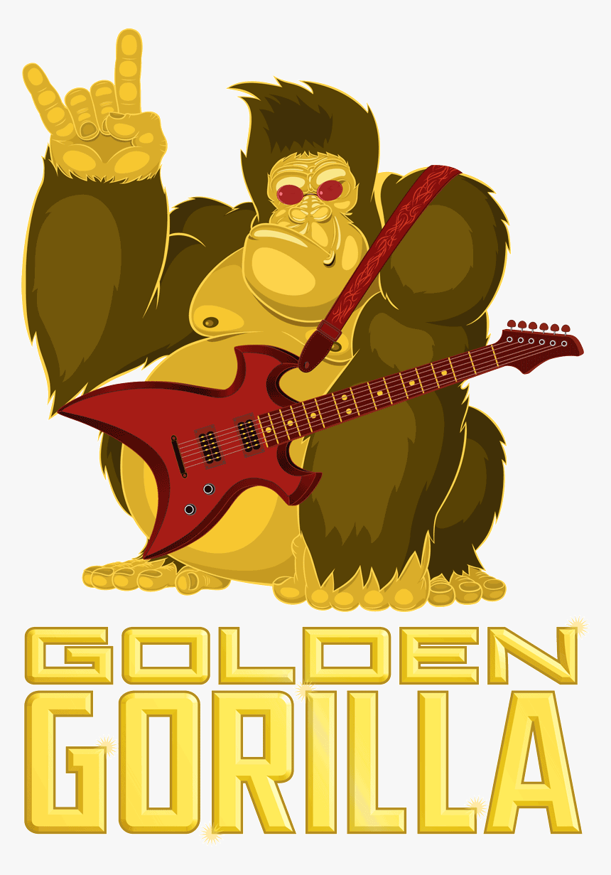 Golden Gorilla 800px - Cartoon, HD Png Download