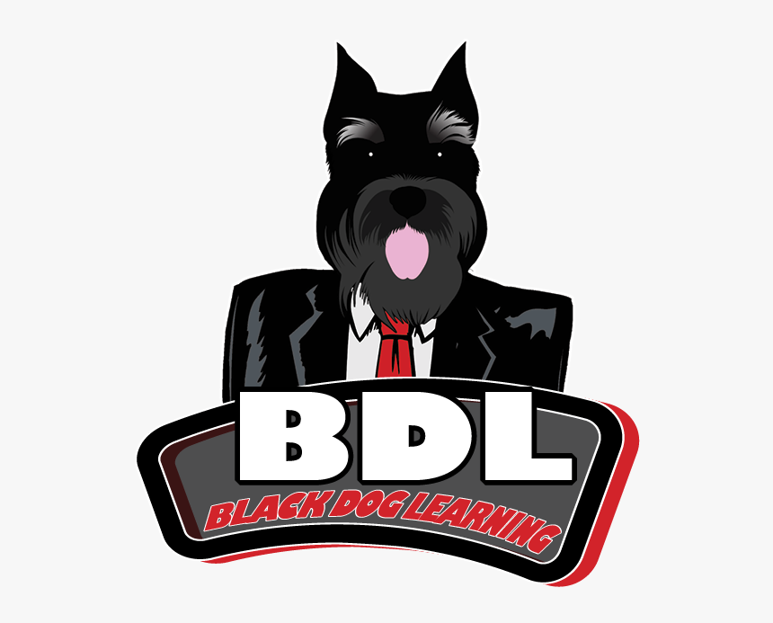 Black Dog Learning Logo, Learning And Multimedia Development - Standard Schnauzer, HD Png Download