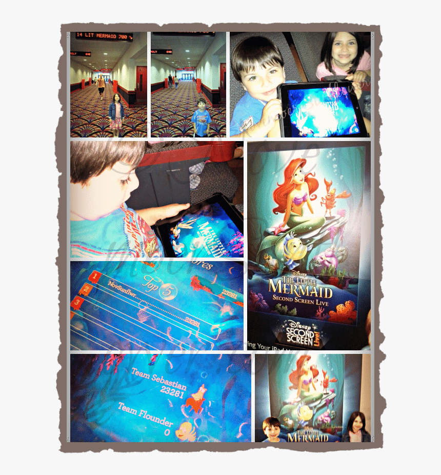 #disney #littlemermaid #secondscreen - Collage, HD Png Download