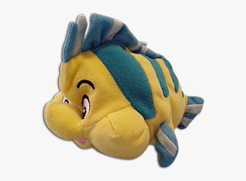 Disney Store Plush The Little Mermaid S Flounder - Flounder Toy Png, Transparent Png