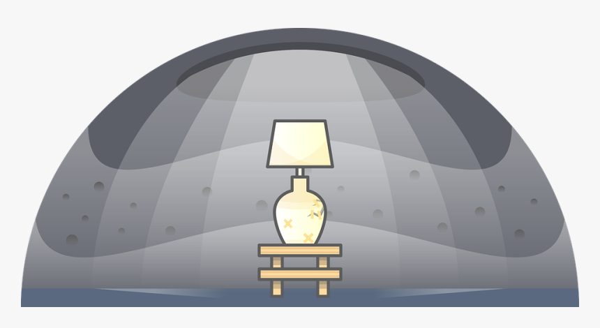 Lamp, Light, Table, Lighting, Shining, Broke, Crack - Lampshade, HD Png Download