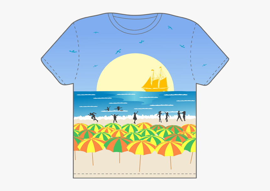 Web Design Development Pinterest - T Shirt Beach Clipart, HD Png Download