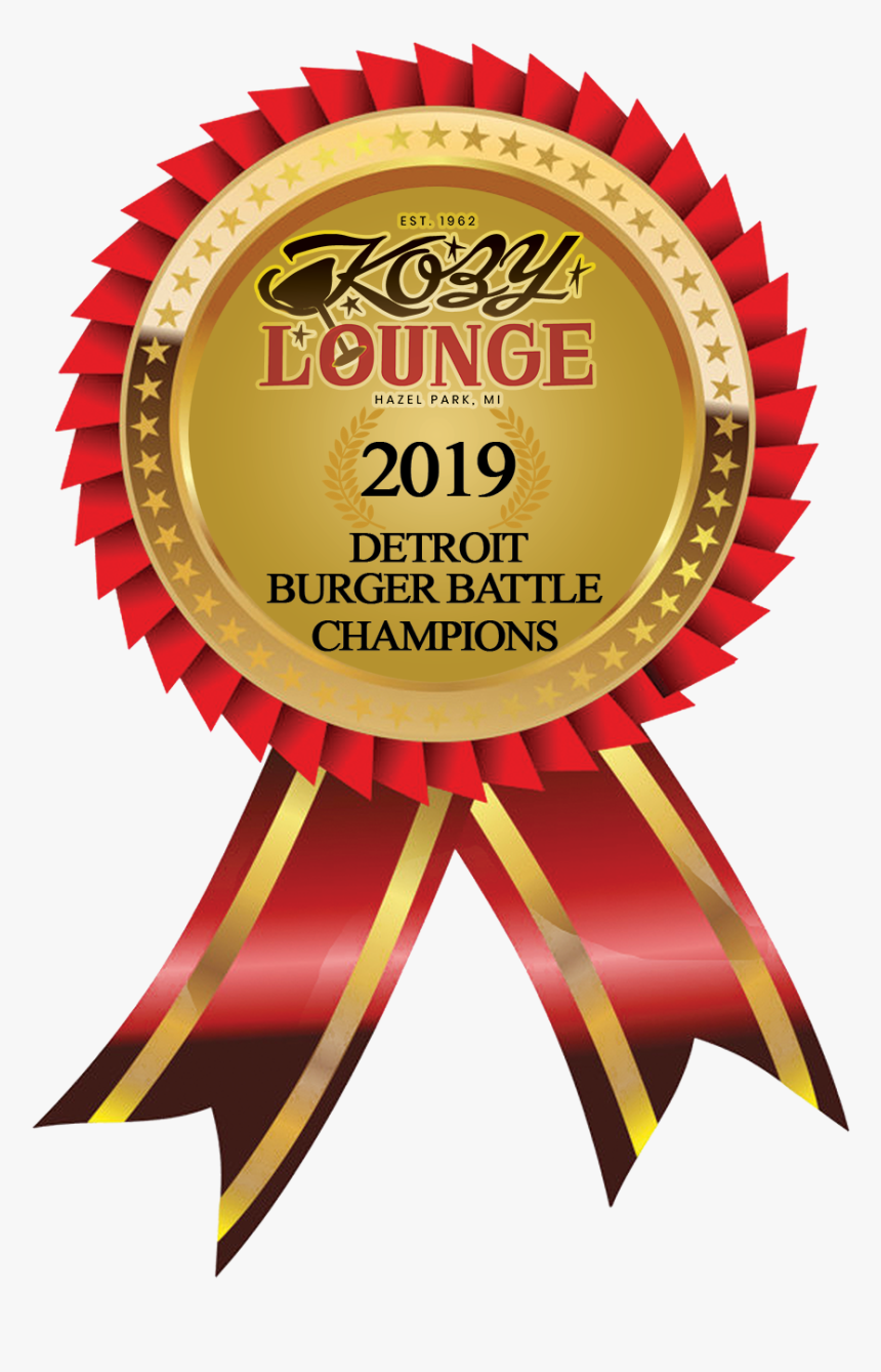 2019 Detroit Burger Battle Champion - Ribbons And Medals Png, Transparent Png