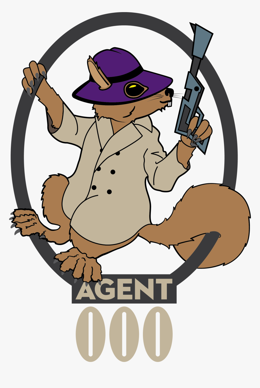 Secret Vector Shh - Secret Agent Squirrel, HD Png Download