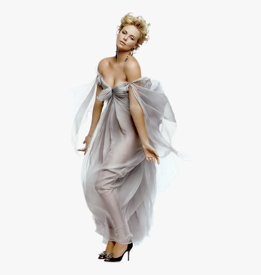 Charlize Theron White Background, HD Png Download