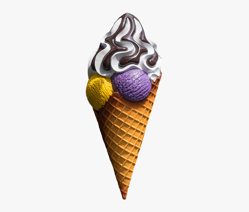 Ice, Cooling, Refreshment, Ice Cream Cone, Cold, Sweet - Ice Cream Cone, HD Png Download