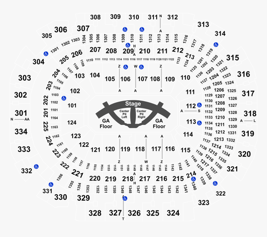 American Airlines Center Section 106 Row B, HD Png Download