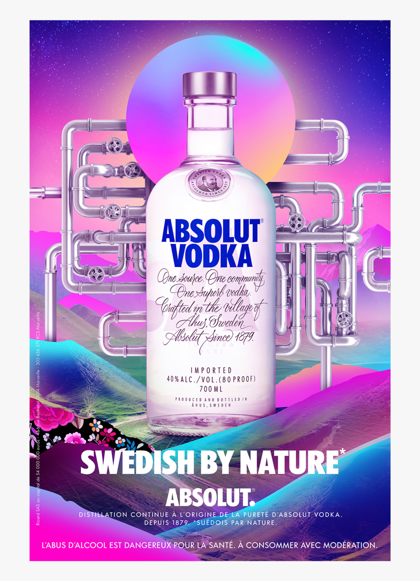 Absolut France Pipes - Absolut Vodka, HD Png Download
