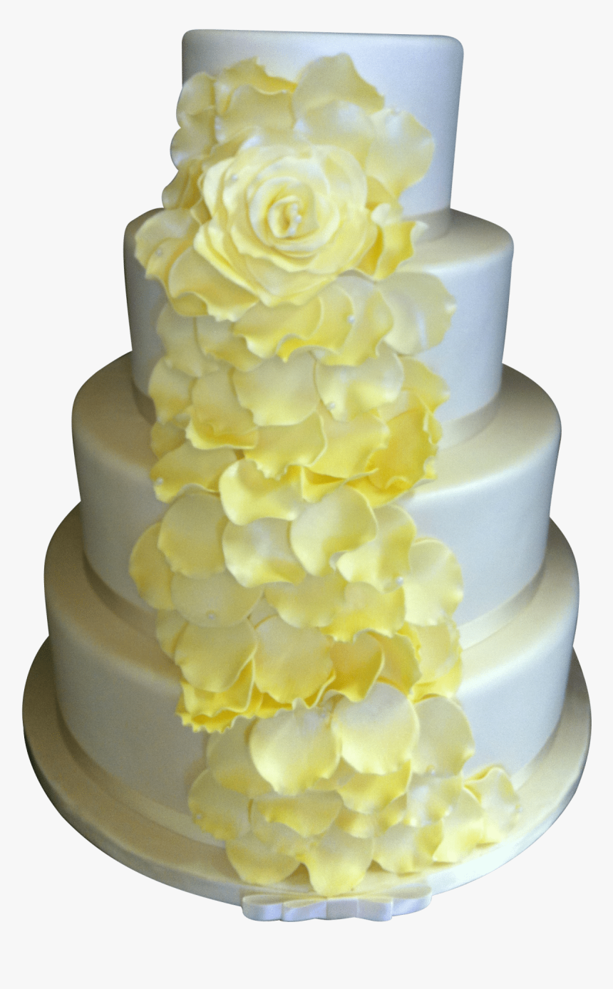 Rose Wedding Cake - Wedding Cake, HD Png Download