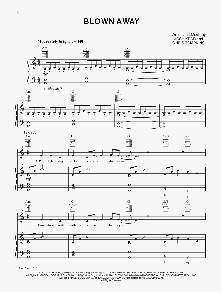 Product Thumbnail - Carrie Underwood Blown Away Tabs, HD Png Download