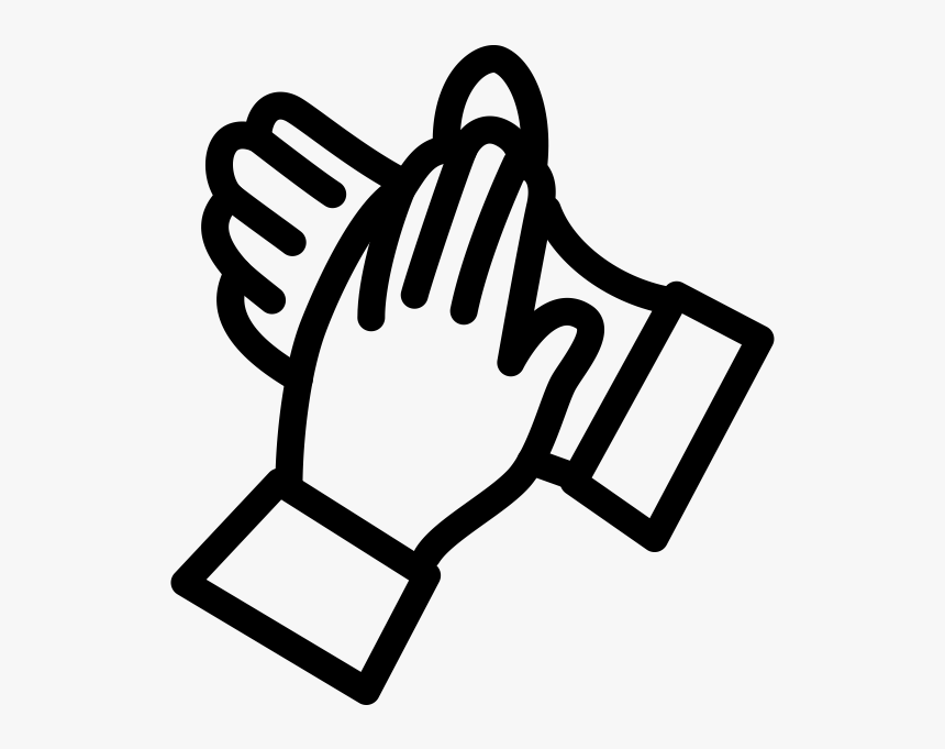 Clapping Png -outline Images Of Clap, Hd Png Download - Icon Palmas, Transparent Png