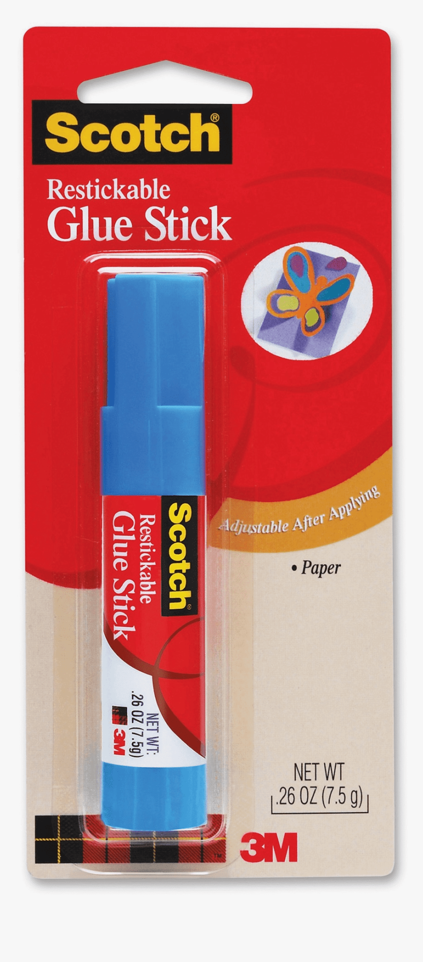 Scotch Restickable Glue Sticks - Scotch Restickable Glue Stick, HD Png Download