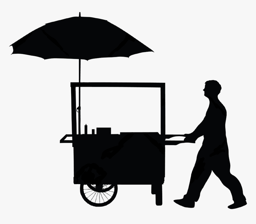 Food Cart Silhouette, HD Png Download