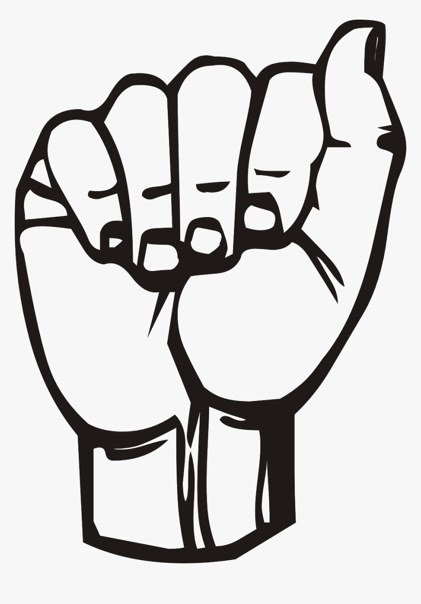 Sign Language A Png, Transparent Png
