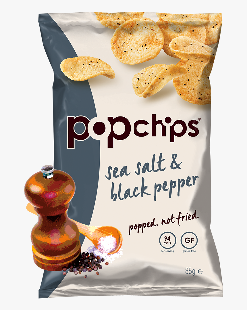Https - //popchips Uk - S3 - Amazonaws - Bag Image/72/saltpepper - Pop Chips Sour Cream, HD Png Download