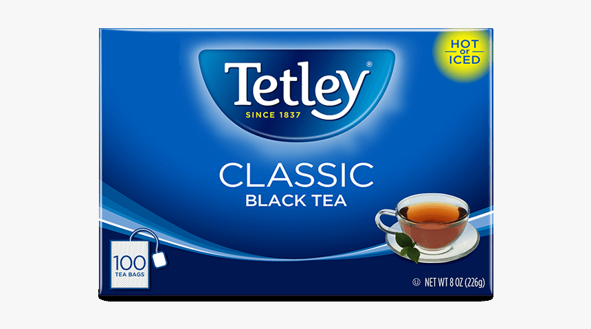 Classic 100 Ct - Black Tea Tetley, HD Png Download