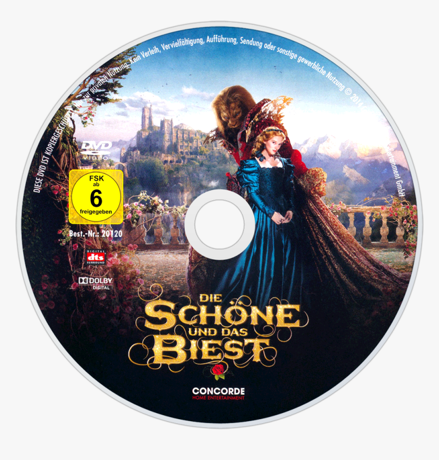 Beauty And The Beast Dvd Disc Image - Beauty And The Beast 2017 Disc, HD Png Download