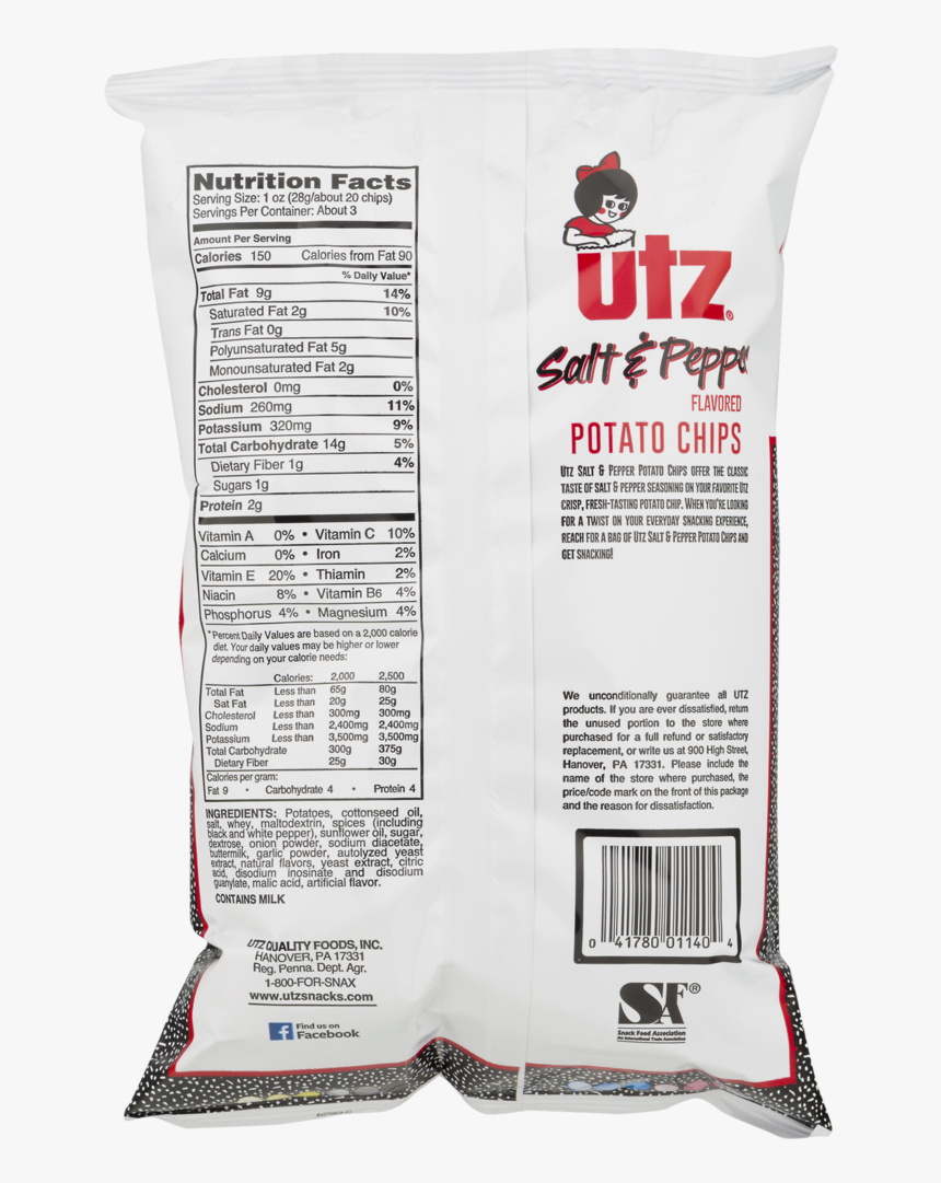 Nutritional Value Of Utz Potato Chips Nutrition Ftempo