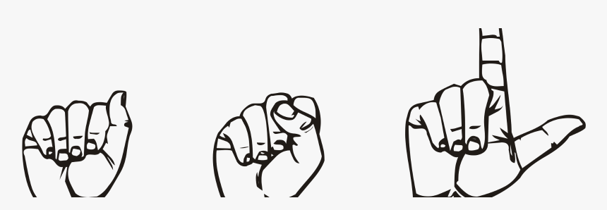 Transparent Sign Language Png - L Lengua De Señas, Png Download