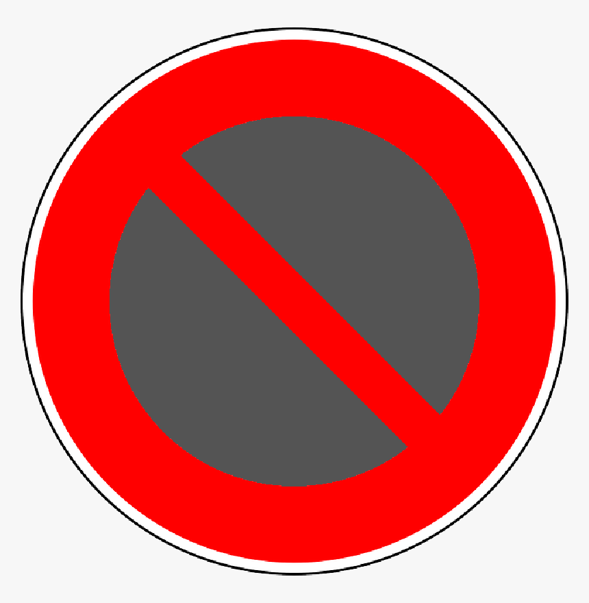 No Parking, Traffic Sign, Sign, Regulatory Sign - Verboten Schild, HD Png Download