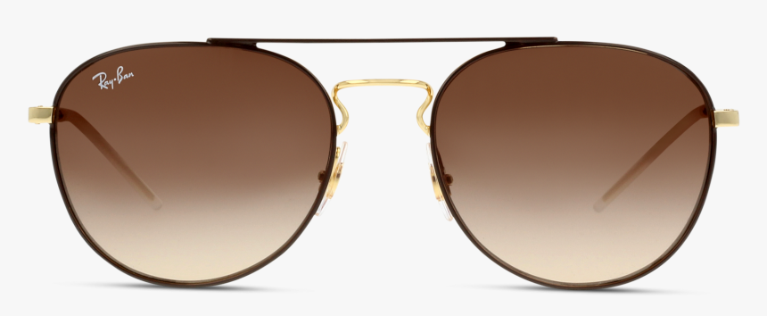 Rb3589 905513 Gold Top On Brown - Ray-ban, HD Png Download