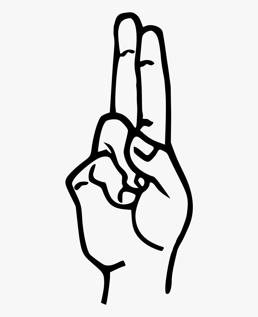 U In Sign Language Clipart, HD Png Download