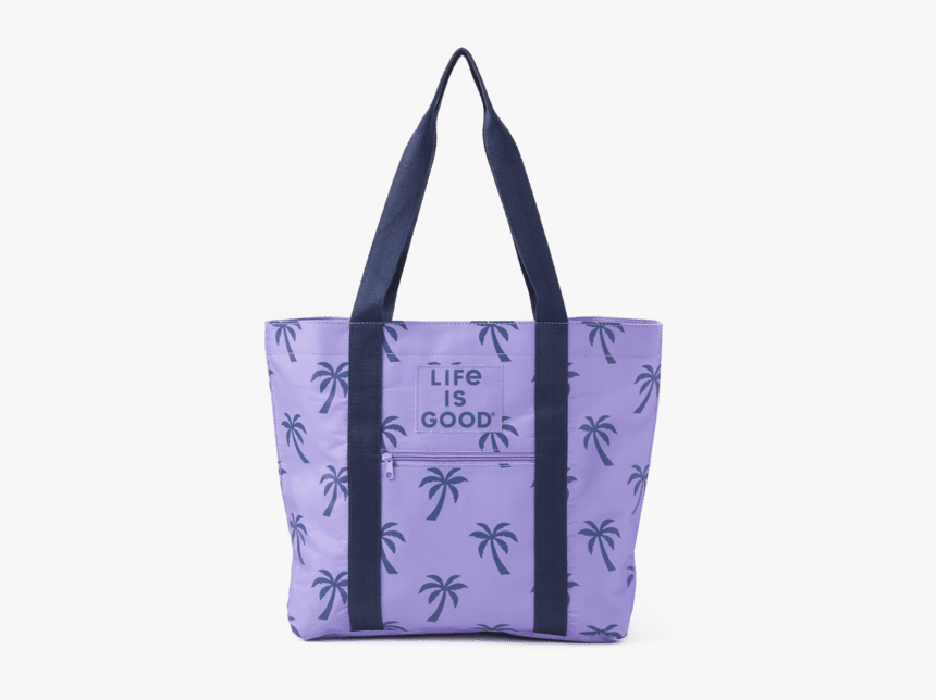 Palm Tree Pattern Sunny Day Cooler Tote - Genți De Plaja, HD Png Download